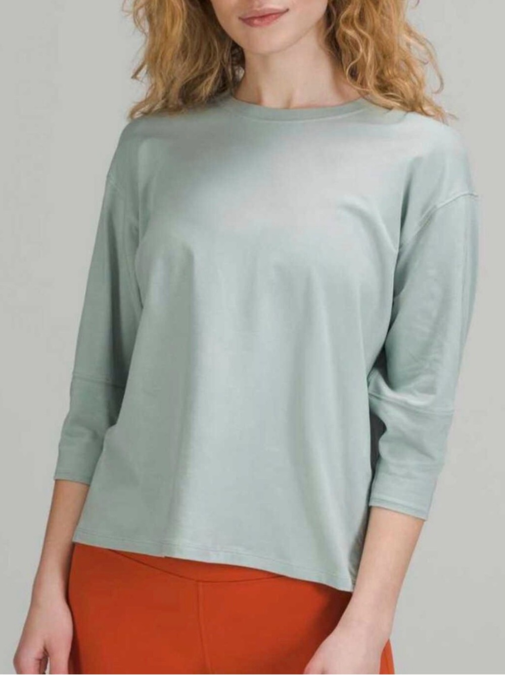 lululemon athletica Sage Green Relaxed Long Sleeve Tee